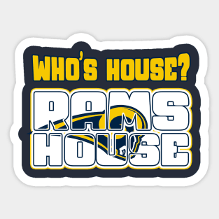 Rams House Sticker